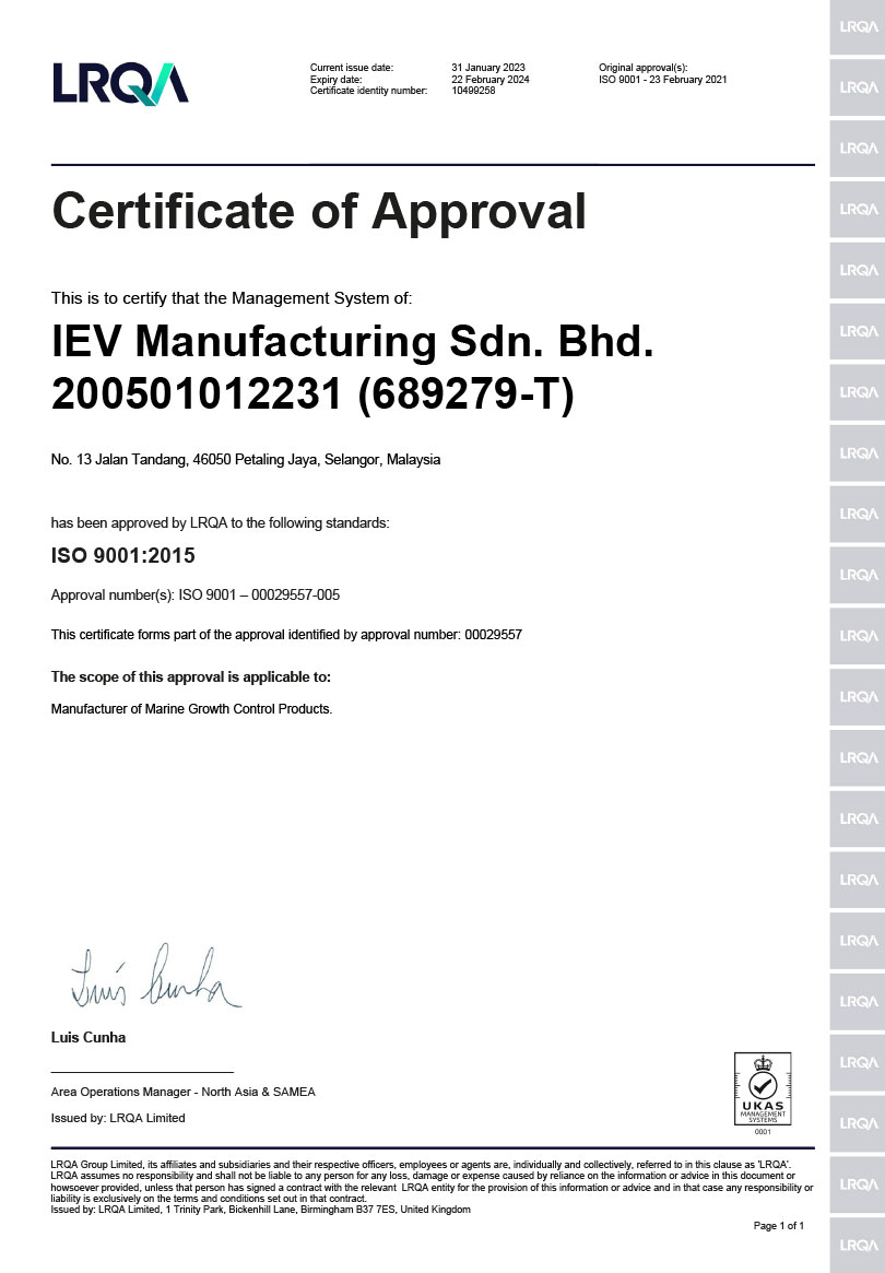 QMS IEV Manufacturing